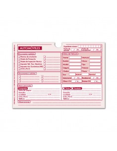 Sobre expediente de automóviles (100 unidades)