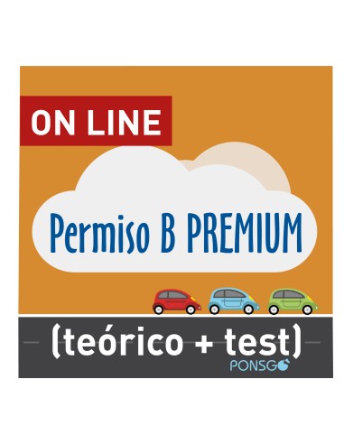 Curso on line Permiso B + PONS Go (3 meses) - PREMIUM