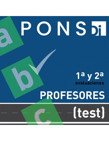 PROFESORES - Acceso a plataforma de test Ponsdigital convocatoria XXVII (1ª y 2ª evaluación)