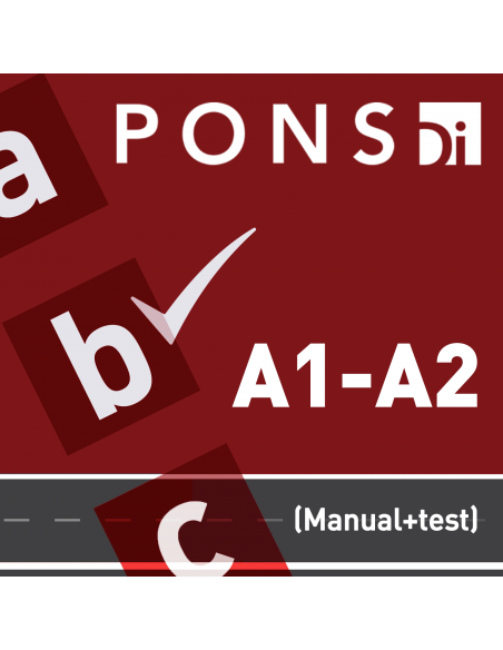Acceso a plataforma PONSDIGITAL.ES para preparación del permiso A1-A2 (3 meses)